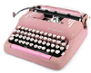 Pink typewriter - Writing